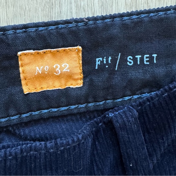 Anthropologie Pilcro and the Letterpress Stet Dark Blue Corduroy Pants Size 32 - Picture 3 of 10